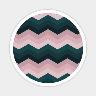 Pink And Green Abstract Magnet